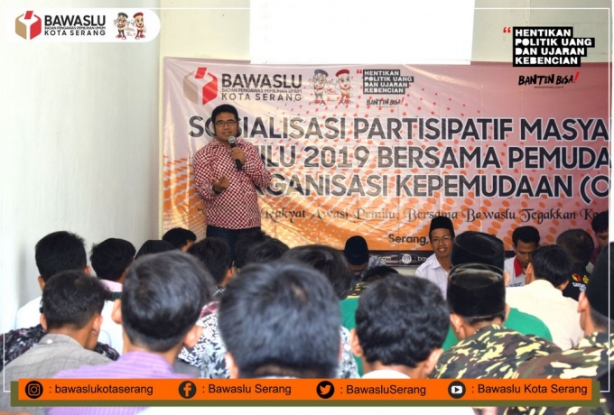 Sosialisasi Bawaslu Kota Serang, Ajak Pemuda Tidak Apatis Terhadap Pemilu