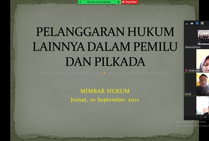  Ulasan Mimbar Hukum Minggu ini Penguatan SDM Mempersiapkan Pengawasan Pemilu dan Pilkada 2024