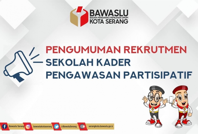 Buruan Ikut Sekolah Kader Pengawasan Partisipatif, Ini Persyaratannya