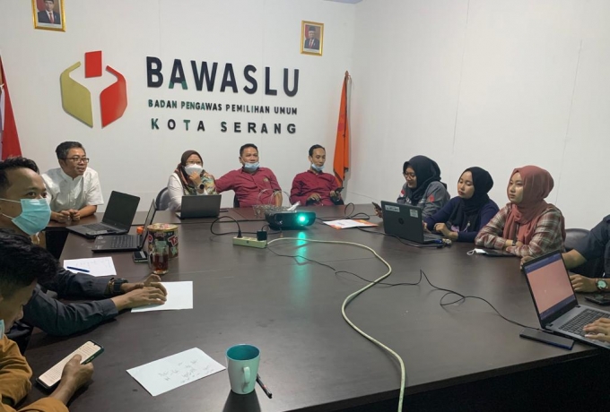 Bawaslu Kota Serang Gelar Penyusunan Program Kerja Tahun 2022