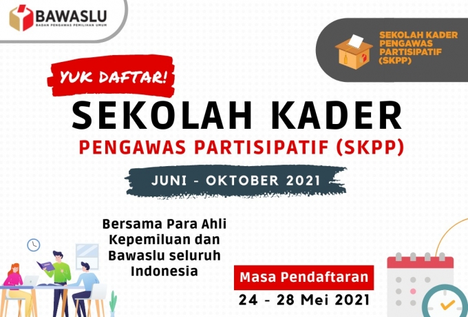 Ayo Daftar Sekolah Kader Pengawas Partisipatif (SKPP), ini Syarat Pendaftarannya