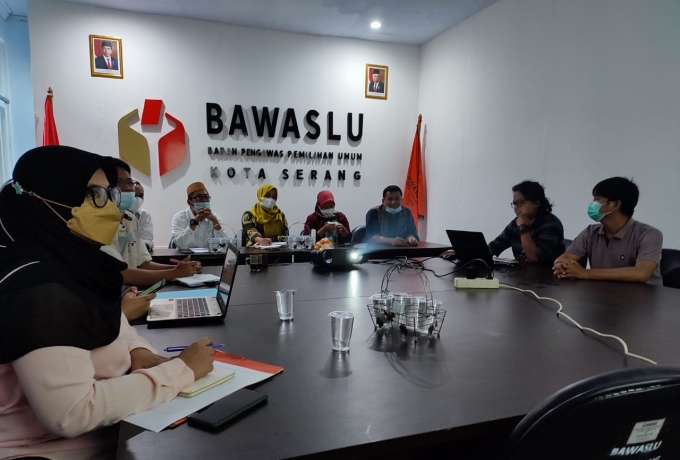 Bawaslu Banten dan Bawaslu Kota Serang Bahas Data Pemilih Berkelanjutan (DPB)