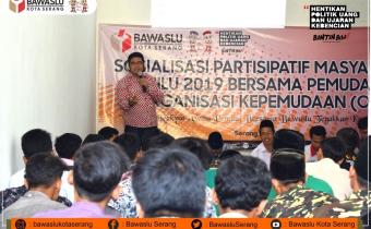 Sosialisasi Bawaslu Kota Serang, Ajak Pemuda Tidak Apatis Terhadap Pemilu