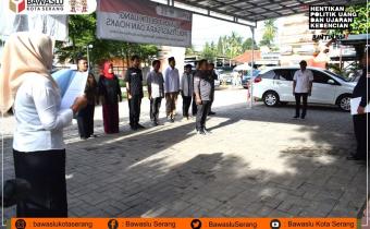 Apel Persiapan Patroli, Ketua Bawaslu Himbau Semua Aspek Pengawas Sinergi