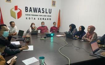 Bawaslu Kota Serang Gelar Penyusunan Program Kerja Tahun 2022