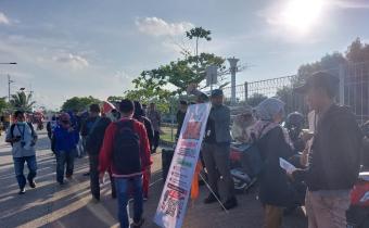 Gelar Posko Kawal Hak Pilih Bawaslu Kota Serang Terjun ke Berbagai Tempat Keramaian