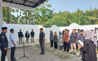 Bawaslu Kota Serang Gelar Apel dan Rakor Persiapan Pengawasan Pencalonan DPRD Kota Serang