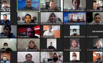 Bawaslu Kota Serang Gelar Webinar bertema Kesiapan Penyelenggaraan Pemilu 2024